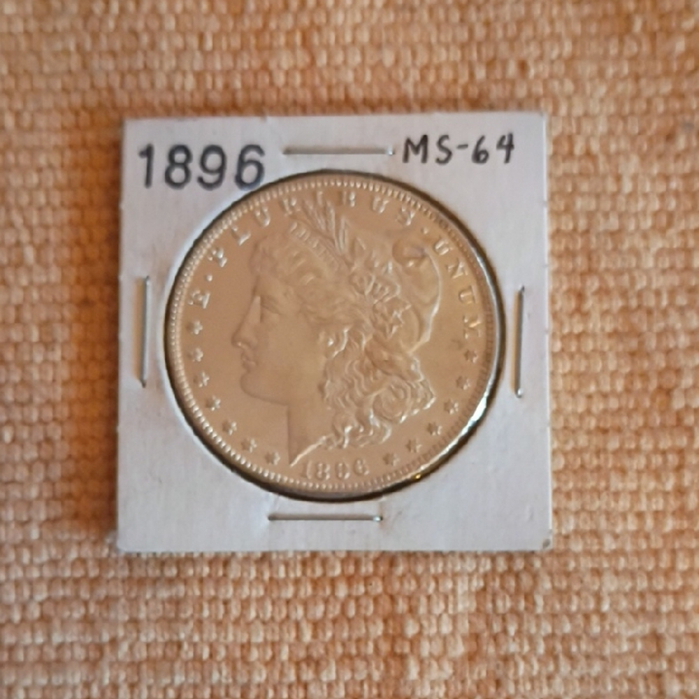1896 Silver Morgan Dollar MS-60+
